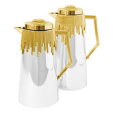 طقم مطارات ميرال 2 قطعة , لون أبيض الحجم: 0.700 مل - 1 لتر